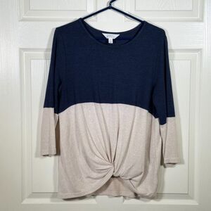 Market & Spruce Long Sleeve Multi-Color Shirt - Medium